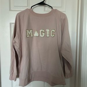 Disneyland Inspired Preppy Stoney Clover Patch Lettered Women’s crewneck